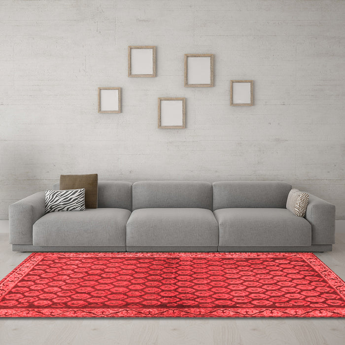 Traditional Red Washable Rugs