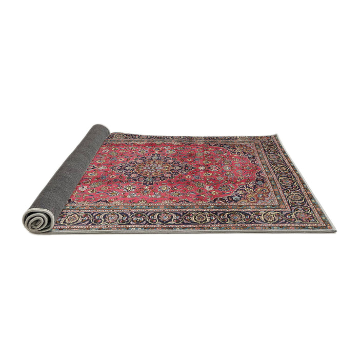 Sideview of Traditional Brown Red Persian Rug, tr4374