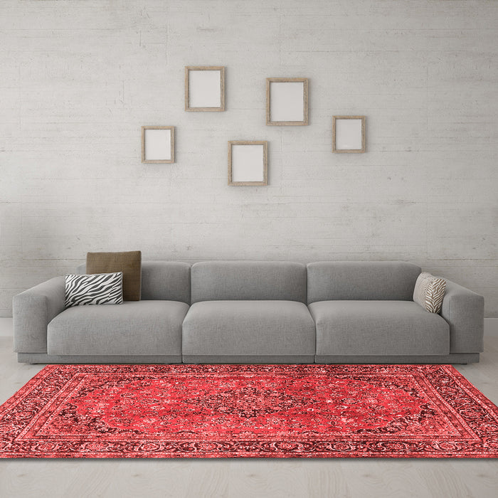 Traditional Red Washable Rugs