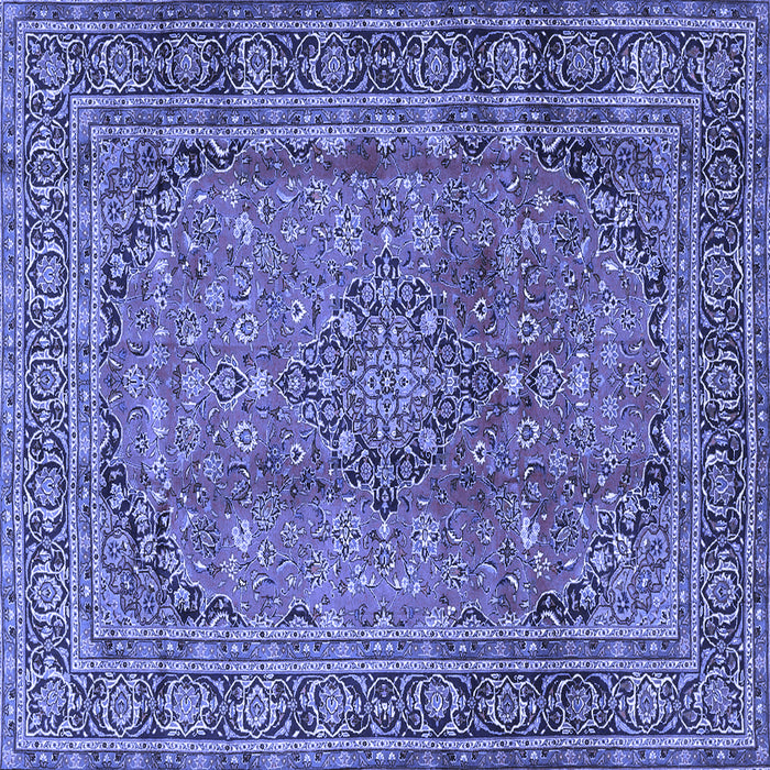 Square Persian Blue Traditional Rug, tr4374blu