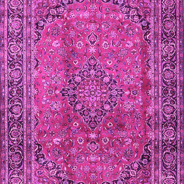 Machine Washable Persian Pink Traditional Rug, wshtr4374pnk