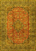 Machine Washable Persian Yellow Traditional Rug, wshtr4374yw