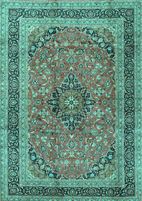Persian Turquoise Traditional Rug, tr4375turq
