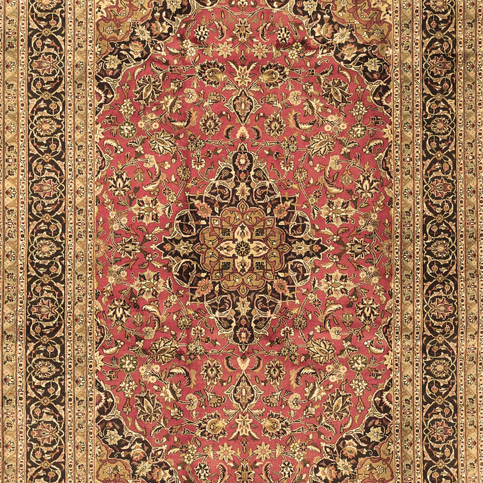 Machine Washable Persian Brown Traditional Rug, wshtr4375brn