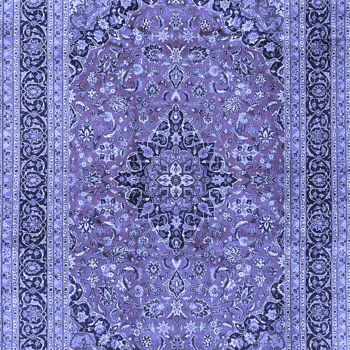 Machine Washable Persian Blue Traditional Rug, wshtr4375blu