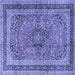 Square Persian Blue Traditional Rug, tr4375blu