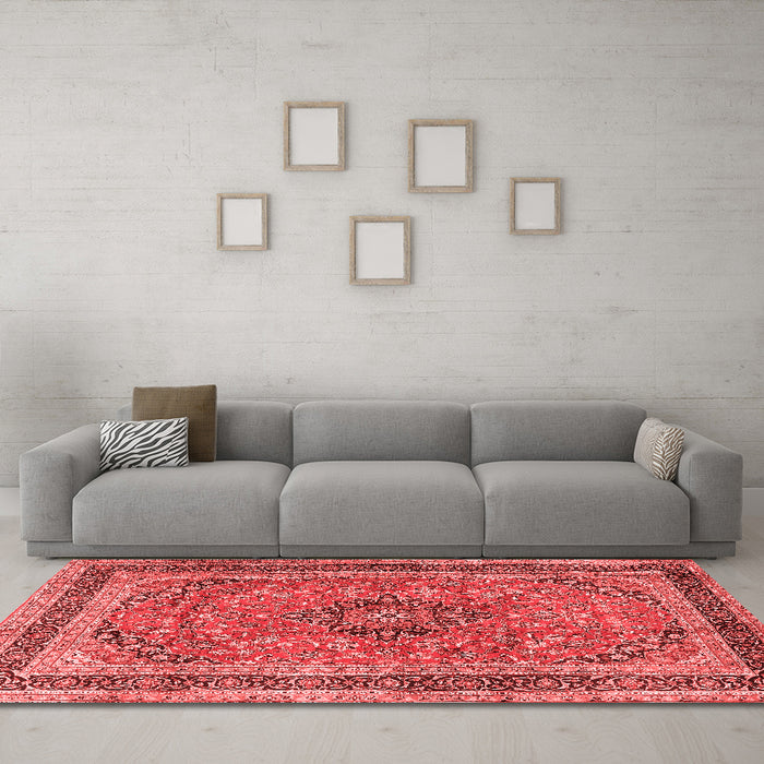 Traditional Red Washable Rugs