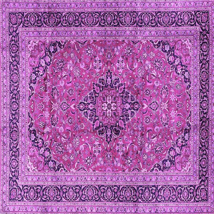 Square Persian Purple Traditional Rug, tr4375pur