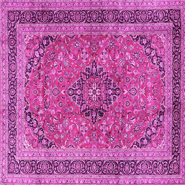 Square Persian Pink Traditional Rug, tr4375pnk