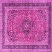 Square Persian Pink Traditional Rug, tr4375pnk
