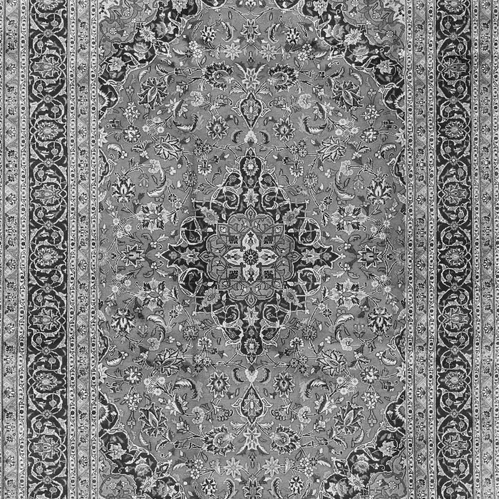 Serging Thickness of Machine Washable Persian Gray Traditional Rug, wshtr4375gry