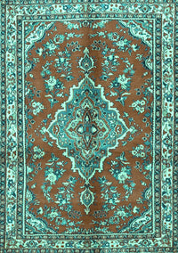 Persian Turquoise Traditional Rug, tr4376turq