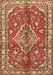 Machine Washable Persian Brown Traditional Rug, wshtr4376brn