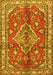 Machine Washable Persian Yellow Traditional Rug, wshtr4376yw