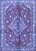 Machine Washable Persian Blue Traditional Rug, wshtr4376blu