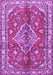 Machine Washable Persian Purple Traditional Area Rugs, wshtr4376pur