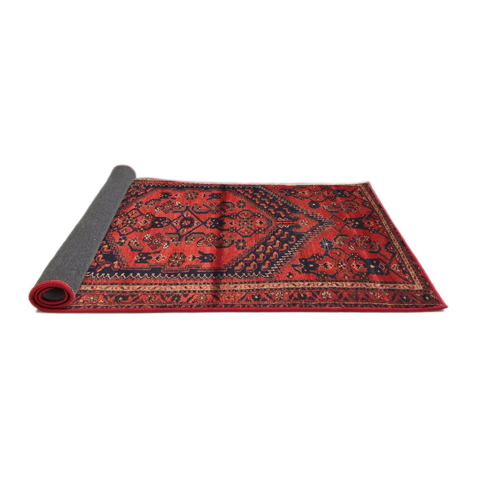 Sideview of Traditional Red Persian Rug, tr4377