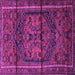 Square Persian Purple Traditional Rug, tr4377pur