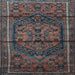 Square Machine Washable Persian Light Blue Traditional Rug, wshtr4377lblu