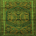 Serging Thickness of Persian Green Traditional Rug, tr4377grn