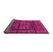 Sideview of Persian Pink Traditional Rug, tr4377pnk