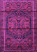 Machine Washable Persian Purple Traditional Area Rugs, wshtr4377pur