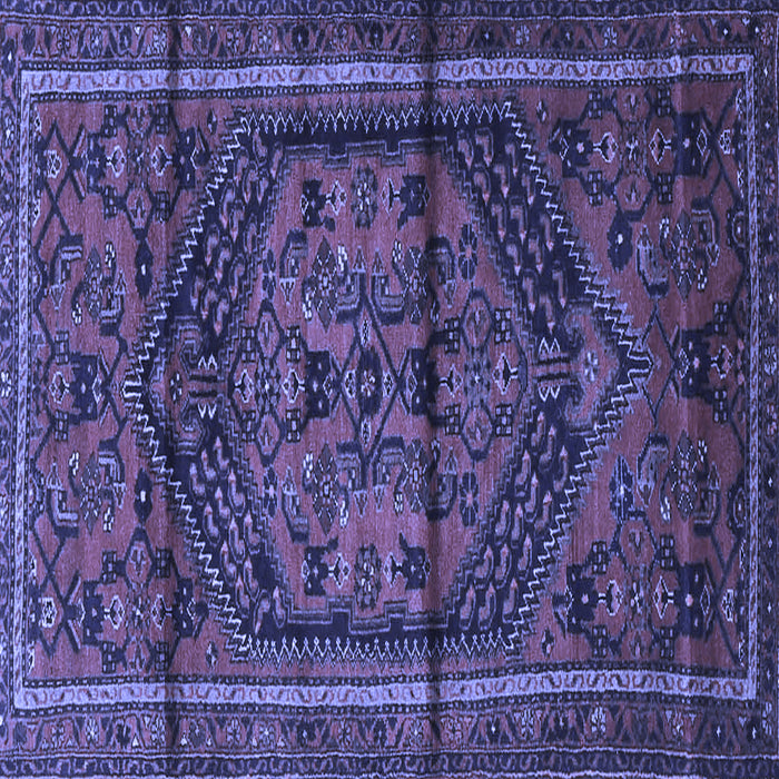 Square Persian Blue Traditional Rug, tr4377blu