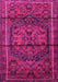 Machine Washable Persian Pink Traditional Rug, wshtr4377pnk