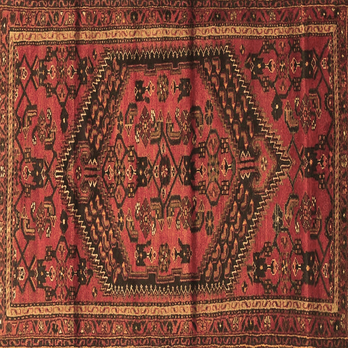 Square Machine Washable Persian Brown Traditional Rug, wshtr4377brn