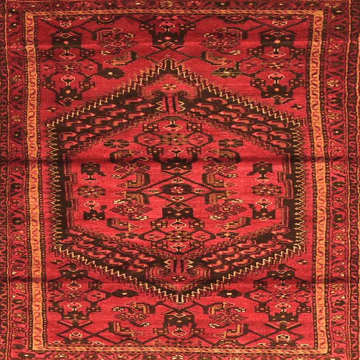 Serging Thickness of Persian Orange Traditional Rug, tr4377org