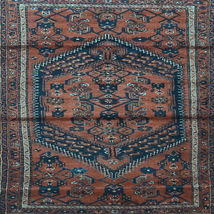 Square Persian Light Blue Traditional Rug, tr4377lblu