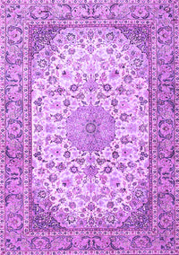 Medallion Purple Traditional Rug, tr4378pur