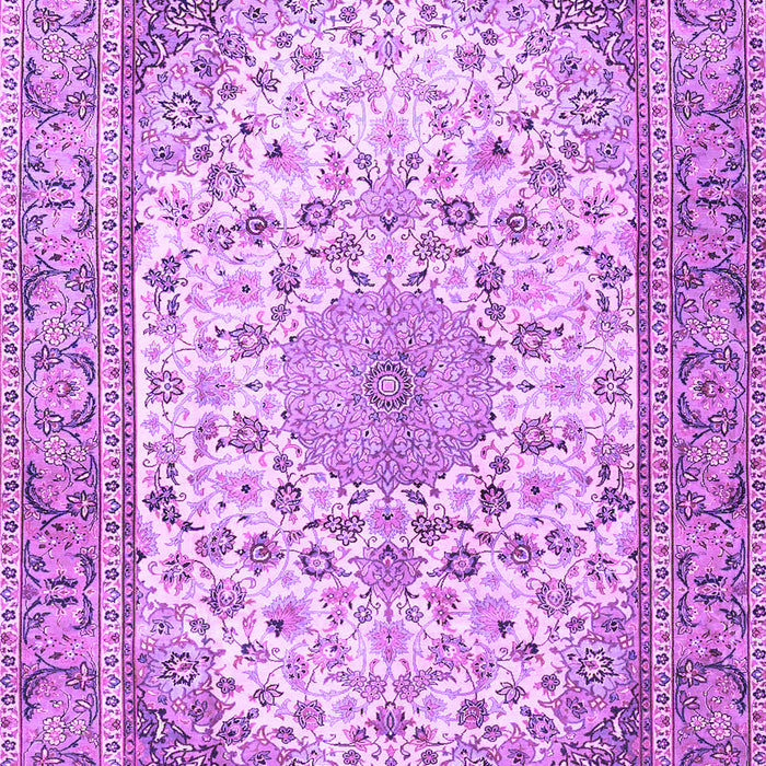 Medallion Purple Traditional Rug, tr4378pur