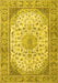 Medallion Yellow Traditional Rug, tr4378yw