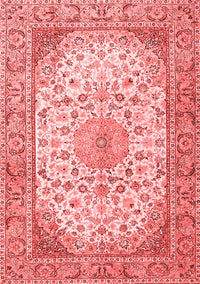 Medallion Red Traditional Rug, tr4378red