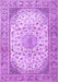 Machine Washable Medallion Purple Traditional Area Rugs, wshtr4378pur