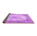 Sideview of Medallion Purple Traditional Rug, tr4378pur