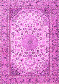 Medallion Pink Traditional Rug, tr4378pnk