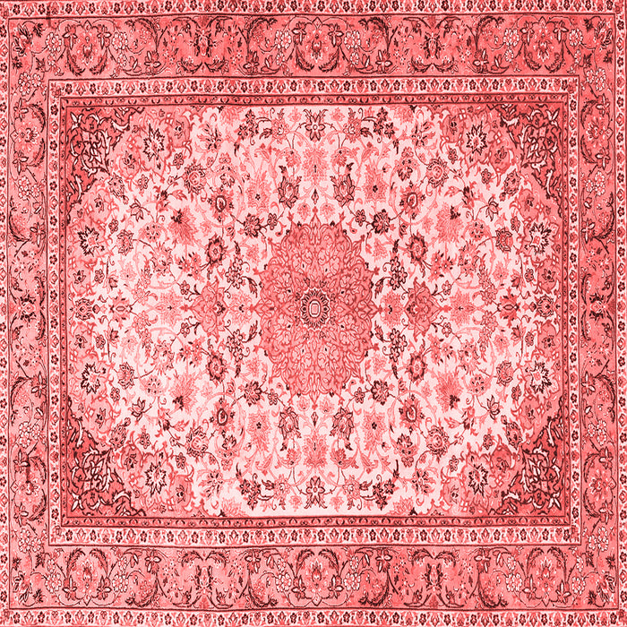 Medallion Red Traditional Rug, tr4378red
