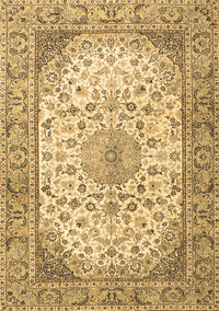 Medallion Brown Traditional Rug, tr4378brn