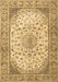 Medallion Brown Traditional Rug, tr4378brn