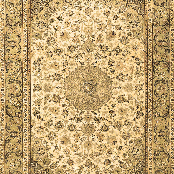 Medallion Brown Traditional Rug, tr4378brn