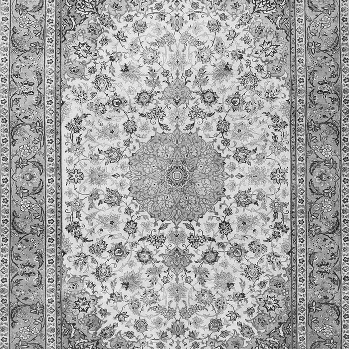 Medallion Gray Traditional Rug, tr4378gry