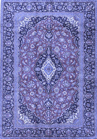 Medallion Blue Traditional Rug, tr4379blu