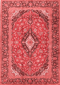 Medallion Red Traditional Rug, tr4379red