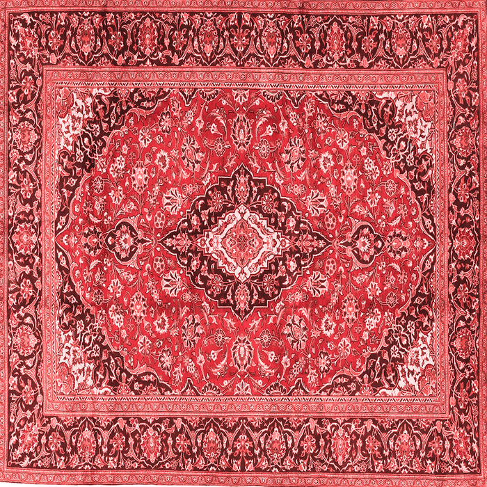 Medallion Red Traditional Rug, tr4379red