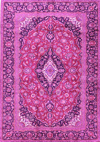 Medallion Pink Traditional Rug, tr4379pnk