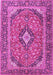 Medallion Pink Traditional Rug, tr4379pnk