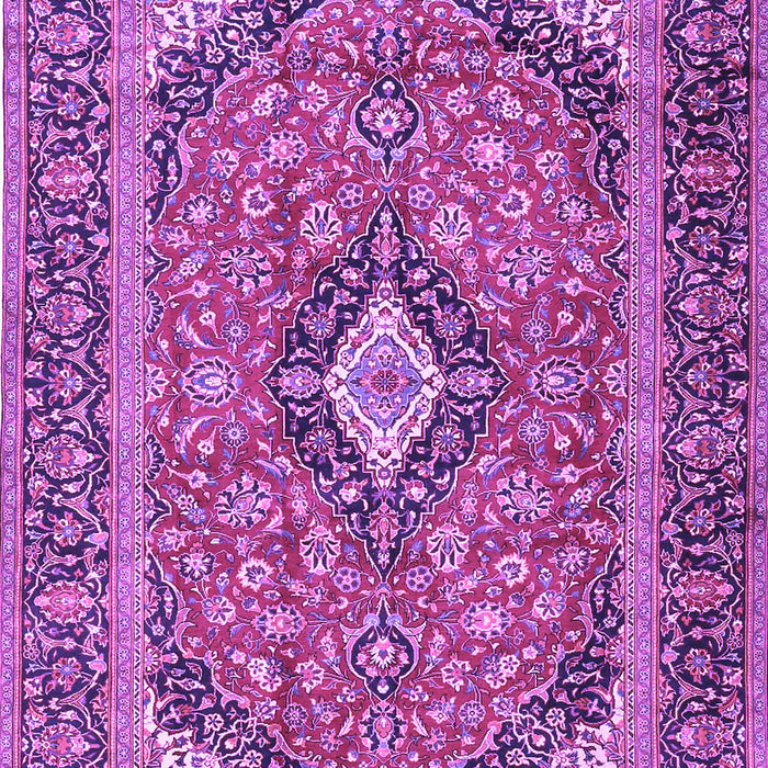 Machine Washable Medallion Purple Traditional Area Rugs, wshtr4379pur