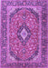 Medallion Purple Traditional Rug, tr4379pur